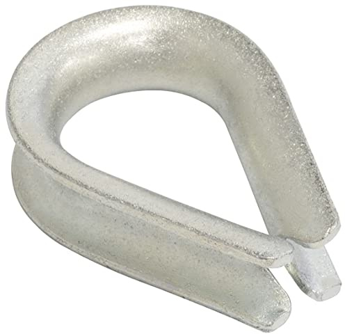 AERZETIX - C65324 - Cosse-coeur pour fil Ø16 mm - DIN 6899 - en acier zingué - manchon de serrage serre-câble protection fixation attacher nautiques marines bâtiment