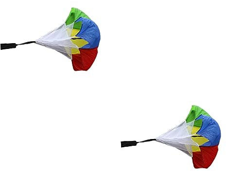 INOOMP 2stücke Resistance Parachute Trainingsschirm Für Athleten Speed-Training Equipment Für Fußball Basketball Und Outdoor-Sport Verstärkt Geschwindigkeit Und Ausdauer Hochwertiges