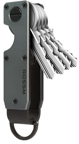 ROSSM Organizador de llaves Porta llaves metálico compacto | Llavero innovador minimalista l Estuche de llaves para hombre