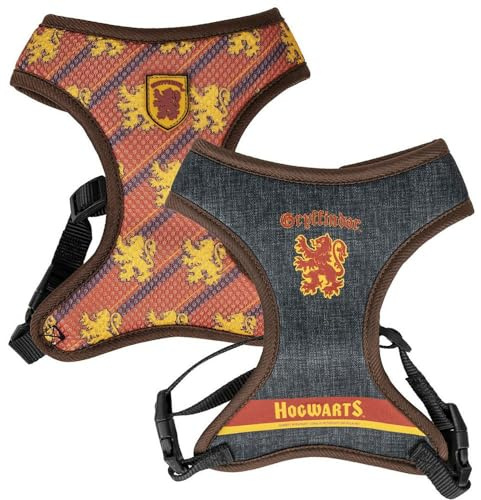 Harry Potter Premium-Hundegeschirr, Größe XS/S, Gelb und Rot, verstellbares Hundegeschirr, 100% Polyester, Originalprodukt, entworfen in Spanien