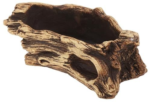 ABOOFAN Pot De Fleur en Ciment 7.9X3.1X3.1 Pouces Souche Créative Étanche pour Plantes Succulentes Décoration Intérieur Bureau Maison Jardin Léger