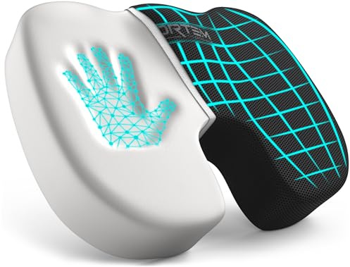 FORTEM Sittdyna för Kontorsstol, Sittdyna i Memory Foam, Halkfri Kudde för Gaming, Sittkudde för Bilstol, Datorstolsdyna, Tvättbart överdrag, XL
