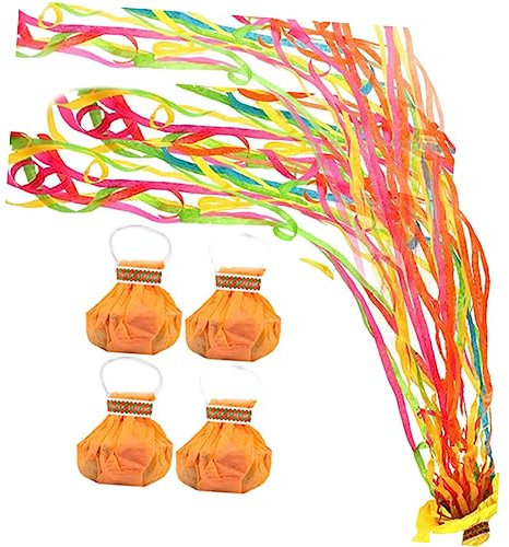 STOBAZA 4pcs Party Luftschlangen Hochzeit Geburtstag Bunte Luftschlangen Spinne Luftschlangen für Feier