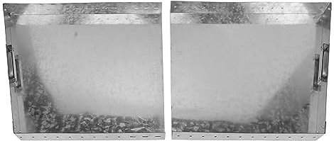 Verstellbarer Kamin-Aschekasten, Erweiterbarer Aschekasten, Gluthalter aus Verzinktem Stahl, Sammler Zum Sammeln der Kaminasche-Werkzeugsätze
