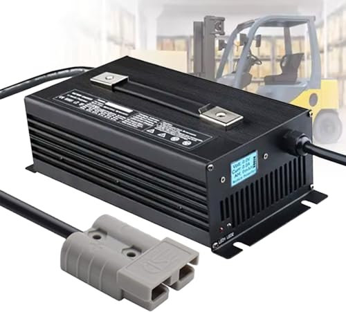 HYDTGZ Chargeur de Batterie au Plomb 48 V Chargeur de Batterie 48 V 25 A avec Prise Anderson 50 A/120 A/175 A/350 A pour Chariot Élévateur Électrique, Gerbeur, Autolaveuse, Voiturette Golf,A,175A