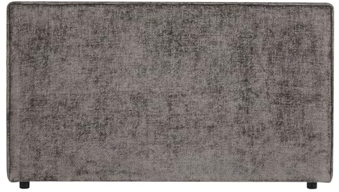 IDIMEX Kopfteil LORETTE 120cm in grau - gepolstertes Headboard mit hochwertigem Stoffbezug weich, Bettrückwand, gemütliches Bettkopfteil