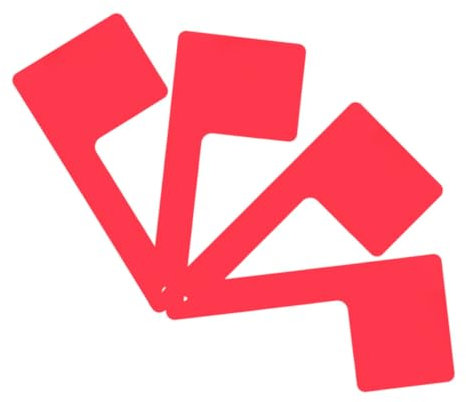 Toyvian 4pcs Acrylic Mailbox Flag Rotatable Red Flags for Post Mount Mailbox Outdoor Accessory for Notification and Decorative Appeal