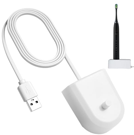 Replacement Charger Compatible with Philips Sonicare Toothbrush, USB Charging Waterproof Power Cord Cable Inductive Charging Base for Philips Sonicare Hx3000 / Hx6000 / Hx8000 / Hx9000 Series