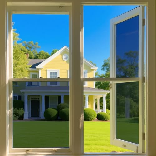Ceramic Window Tinting Film - Superior Heat Rejection, Blocks 99% Harmful UV Rays, Enhances Privacy, Reduces Glare, Long-Lasting for Residential & Commercial Use (Ice Gray 29.3 Inch X 16.4 Feet)