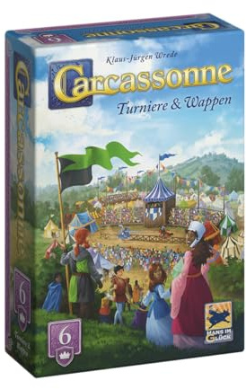 Hans im Glück Carcassonne – Turniere und Wappen (Auflage 2025), 6. Erweiterung, Familienspiel, 2-6 Spieler, 7+ Jahre, 50 Minuten, Deutsch