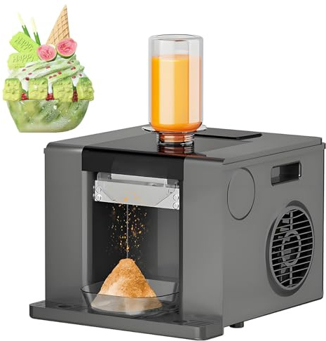 ZHJOPP Commercial Shaved Ice Machine, Large Capacity Shaved Ice Maker, High Output, Suitable for Homes, Bars, and Milk Tea Shops. (Black)