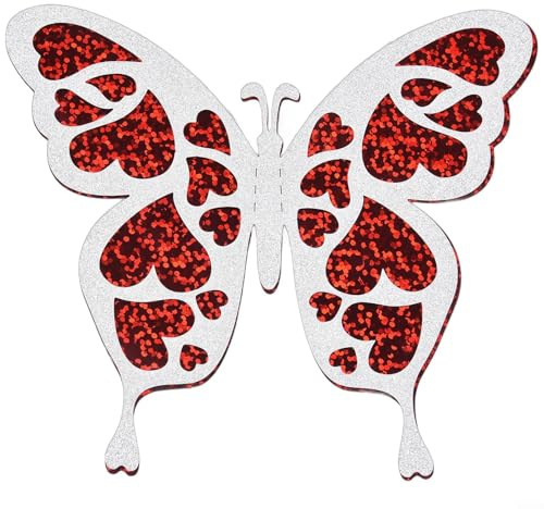 6 pegatinas de pared de mariposa 3D para uso en interiores y exteriores, dormitorio, sala de estar, guardería, jardín, balcón, decoración del hogar (PJD4010-ZC)