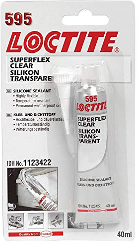Loctite 1123422 SI 595 Superflex Headlamp and Headlight Clear Adhesive, 40ml, Clear