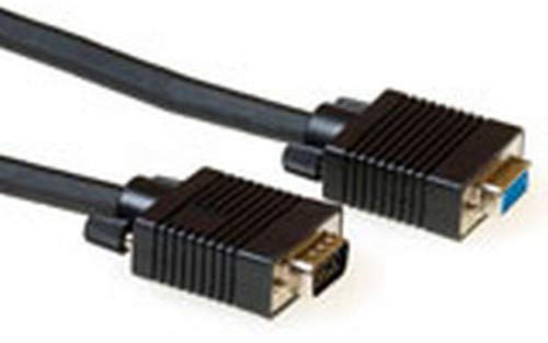 ACT AK4233 20m VGA (D-Sub) VGA (D-Sub) Noir câble VGA - Câbles VGA (20 m, VGA (D-Sub), VGA (D-Sub), Mâle, Femelle, Noir)