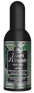 Tesori d'Oriente - Aromatischer Duft Sandelholz aus Kaschmir und Vetiver, mit lebendigem und holzigem Duft, Noten von Bergamotte, grünem Tee, Rose und Patschuli, 100 ml