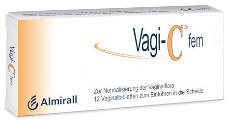 Vagi-C fem, Vaginaltabletten, Schutz und Normalisierung bei gestörter Vaginalflora, normalisiert den pH-Wert, schnell wirksam, auch in der Schwangerschaft, 12 St