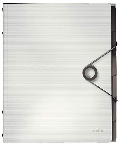 Leitz 45691001 Solid Ordnungsmappe PP A4, Weiß, 6 Fächer