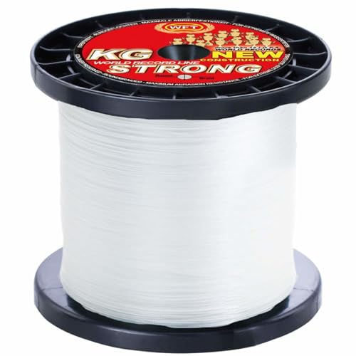 WFT 0,08mm 10kg Strong Trans - 600m geflochtene Angelschnur, Geflechtschnur zum Spinnfischen, Spinnschnur