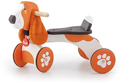 Ride-on Bracco Italien | Sevi | Aufsitzspiele. Hund mit Rädern für Kinder. Ersten Jahren. Sevi Holzspiele | 57x41x33cm | Ride-On aus Holz | Modell 88017