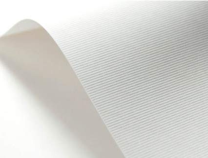 Netuno 20 x strukturkartong vit ribbad DIN A4 21 x 29,7 cm 246 g elfenbenskartong ultrastrukturerat papper tryckbart för visitkort inbjudningskort certifikat