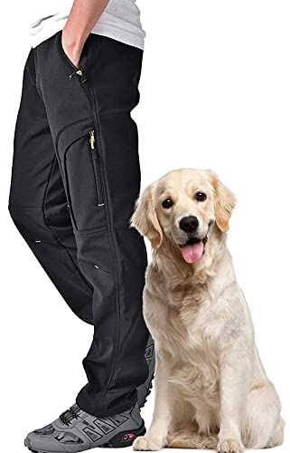 Jessie Kidden Waterproof Hiking Trousers Mens, Outdoor Snow Ski Fishing Walking Fleece Lined Insulated Soft Shell Winter Pants