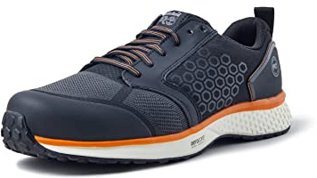 Timberland Pro Reaxion Nt Fp ESD S3 brand- och säkerhetssko för män, Svart orange, 44 EU