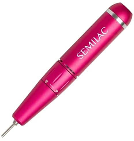 Semilac Electric Nail Drill E-File Mini Pen 12W Portable Electric Nail File for Manicure, Pedicure, Safe Removal of Gel & Acrylic Nails & Hard Skin Perfect for Travel USB Cabel