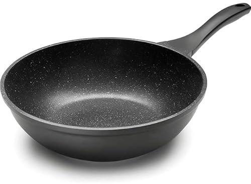 Suinga Wok Eco Piedra de Aluminio 28 cm - Negro