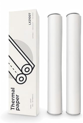 2 Rollen Thermopapierrollen für MT810 tragbaren Drucker