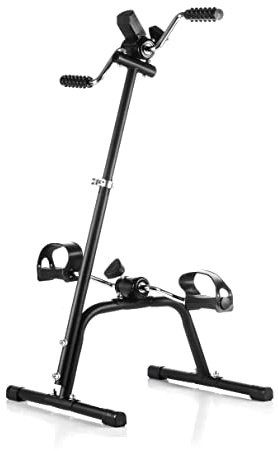InnovaGoods® Pedaliera multifunzionale a doppio braccio e doppia gamba con misuratore digitale LCD e altezza regolabile, ideale per anziani e persone con mobilità ridotta.
