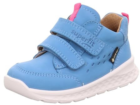 Superfit flickor Breeze lära-gå-sko, Ljusblå rosa 8400, 25 EU