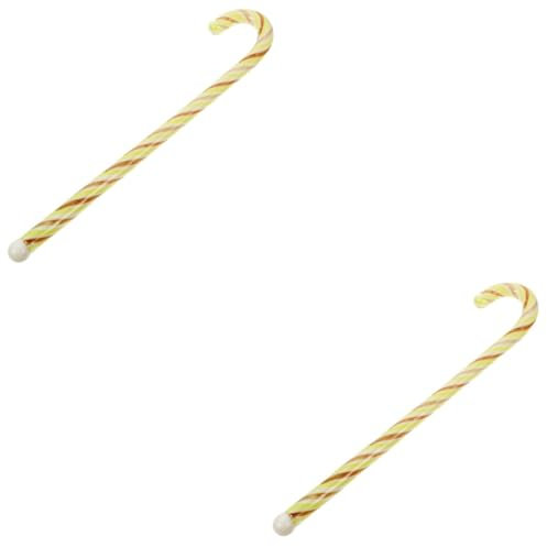 Amosfun 2pcs Glass Drink Stirrer Mixing Sticks Reusable Stirrers for Cocktails Bar Accessories Home Pub Office Wedding Family Gatherings