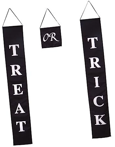 ORFOFE 1satz Halloween Türbanner Mit Großen Buchstaben Dekoration Für Tür Veranda Und Fenster Langlebiges Material Für Unvergessliche Feste Klassisches Halloween-design Teiliges
