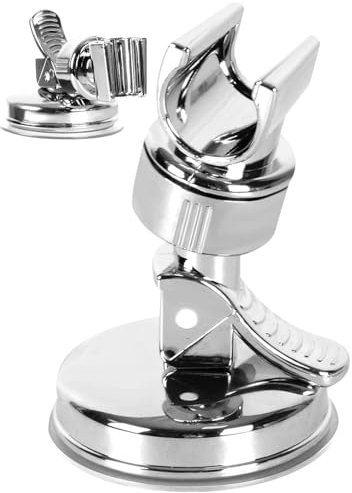 Soporte de Ducha, Soporte de Cabezal de ducha con Ventosa sin taladro, Soporte Alcachofa Ducha Ajustable, Soporte Ducha de Repuesto, Universal Soporte Ducha Ventosa para Accesorios de Baño