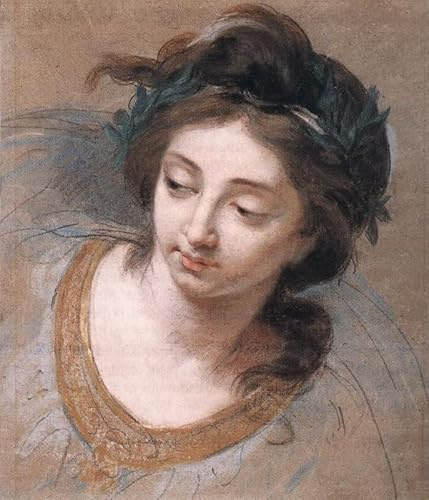 POSTERIIk Vintage Leinwanddruck Kunst Leinwand Plakat Frauenkopf Louise Élisabeth Vigée-le Brun Porträts Wandkunst für Wohnzimmerdekoration 60x90cm