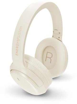 Energy Sistem Rizz Auriculares Inalambricos Bluetooth 5.4 Plegables 50H de Bateria Deep Bass Cascos Diadema con Microfono Conexion Multipunto y Carga Rapida (Blanco)