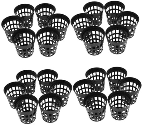 Milisten 40pièces Paniers De Plantation Filet Plastique pour Plantes Aquatiques Pots De Pépinière pour Aquariums Et Culture Hydroponique sans Terre