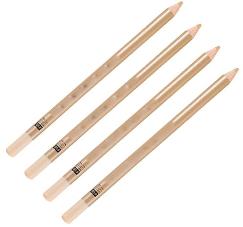 Stylo Correcteur de Marques 4 Pièces Bois Blanc, Crayon Maquillage | Pack de 4, Format Portable, Voyage et Déplacement, Camouflage des Taches et Poches les Yeux Style Aléatoire