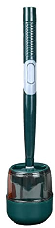 Gcroet Escobilla de baño de Silicona, escobilla de baño de Silicona para Colgar en el hogar con dispensador de jabón, Limpieza sin callejones sin Salida (Verde)...