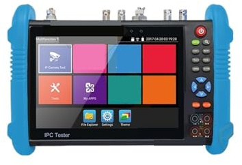 NJJIHUI Tester CCTV, Tester Ipc 9800adh Plus Poe For Telecamera IP Diagnostico For Analogica For Telecamere Cctv Hd per fibra ottica, cablaggio(Ipc-9800clmovtadhs)