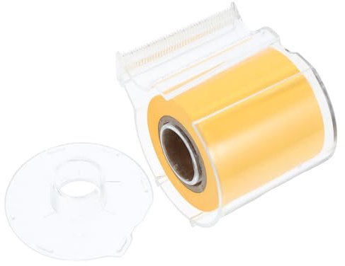 ELAYARD Rouleau de Bloc-notes Autocollants Multifonctions Adhésif Orange, Papier Autocollant Déchirable sans Résidu, Accessoire de Note Compact pour Bureau, Maison et Organisation