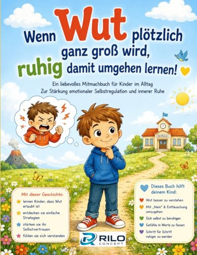 Wenn Wut plötzlich ganz groß wird – ruhig damit umgehen lernen!: Ein liebevolles Mitmachbuch für Kinder im Alltag Zur Stärkung emotionaler Selbstregulation und innerer Ruhe