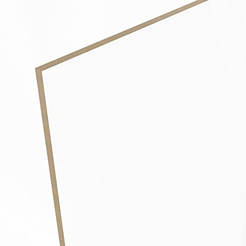3mm HDF beidseitig weiß grundiert Platte 84x60 cm (A1)