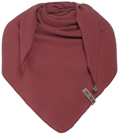 KNIT FACTORY - Liv Dreieckstuch - Tuch Schal für Damen - Weiches Musselintuch - Für Frühling und Sommer - 100% Bio-Baumwolle