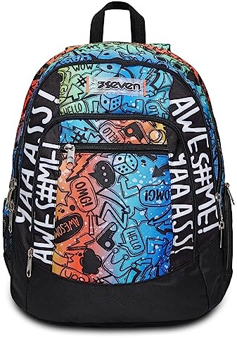 Seven ZAINO ADVANCED CON CUFFIA GAMING FLUO STAMP