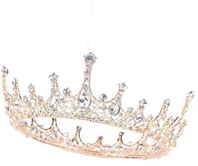 Nuziale Corona Barocca Retrò in Strass Diadema Cristallo Coroncine Sposa, per Donna Cerimonia Nuziale Prom Dresses Pageants Princess Compleanno Parties Crown