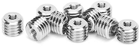 10 Stücke Gewindeeinsatz Reduziermutter,M4*0.7 -M10*1.5 5mm Grobe M2-M16 Innengewinde und M4- M20 Außengewinde 4-30mm Edelstahl Reparatur Einsatzmutter Gewindemuttern Umbausatz