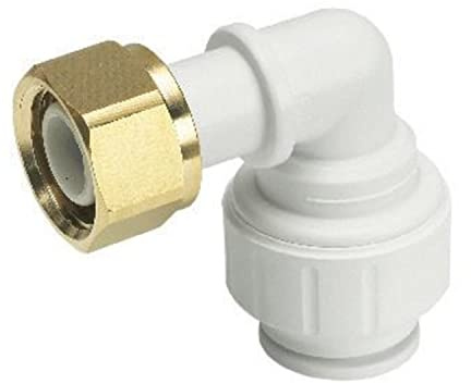 JG Speedfit 10mm x 1/2 Bent Tap Connector Push Fit Plumbing Fitting for Copper & Plastic Pipe