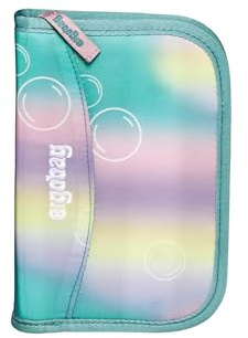 ergobag Hartschalenetui 22er Set, Lyra Buntstifte, Stundenplan, Münzfach, Magic BubbleBear Lineal - Pink