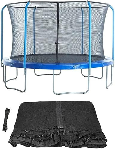 MekUk Trampolinzubehör Trampolin-Ersatzgehäuse, Sicherheitsnetz for Gebogene Stangen, rundes Trampolin (nur Netz) (Size : 10FT 3.06M 6pole)